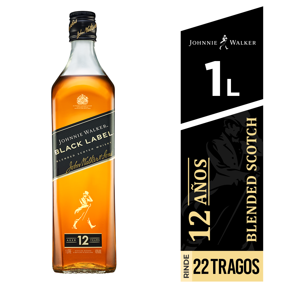Johnnie Walker Black Label 945ml 43度 WHISKY JOHNNIE WALKER BLACK LABEL - Global Brands Panamá | Tienda