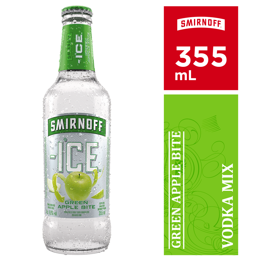 Mini botella cristal de licor de manzana verde 17 grados de alcohol 4cl al  mejor precio.