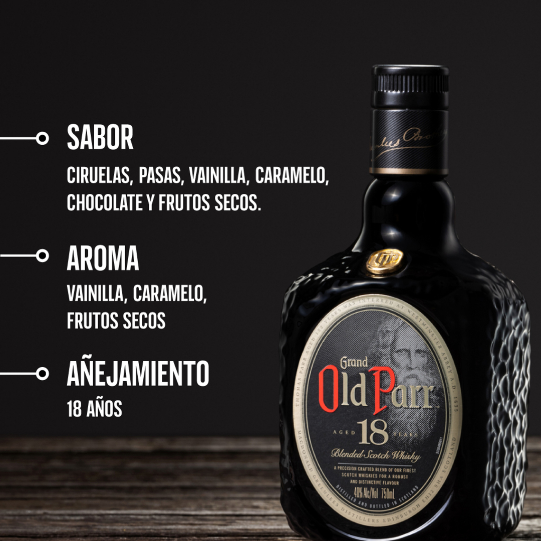 WHISKY OLD PARR 18 AÑOS - PonTuPedido - Global Brands - Tienda de
