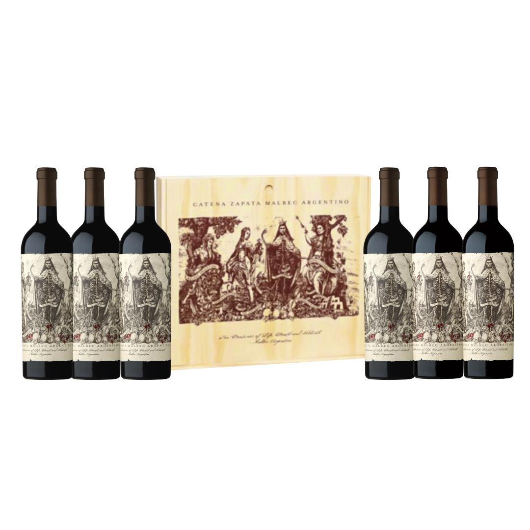 Catena Zapata Argentino Malbec Caja De Madera 6 Bot