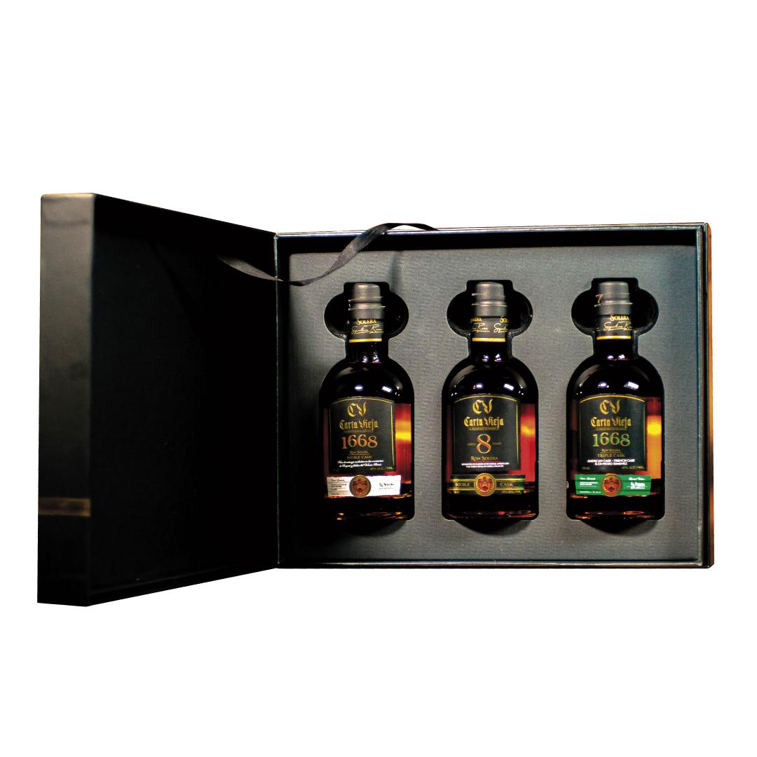 Trio Signature Carta Vieja (1668, 8 Años, Triple Cask 1668) - PonTuPedido -  Global Brands - Tienda de Licores Online