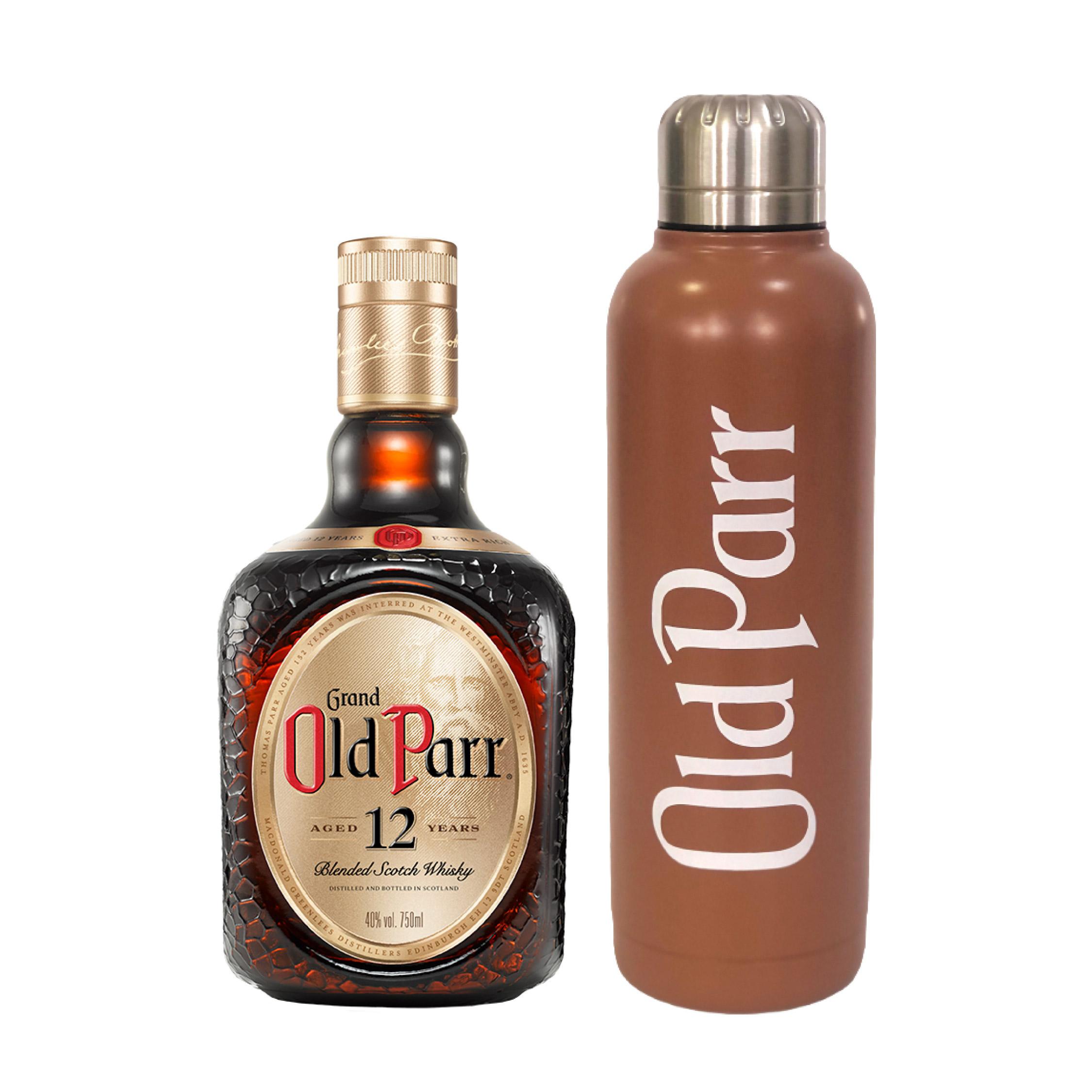 OLD PARR 12 AÑOS + TERMO - Global Brands Panamá | Tienda Online de