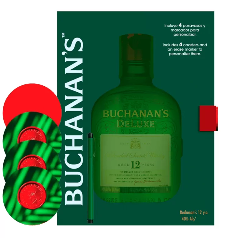 Estuche Buchanan'S + Coasters
